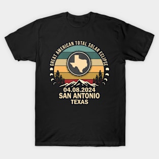 San Antonio Texas Total Solar Eclipse 2024 T-Shirt